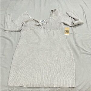 1 x 18 or 2 for $25.00 MADDEN NYC Ribbed Knit Dress exact color oatmeal
